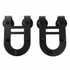 Best Pirce π WINSOON 6 ft./72 in. Black Horseshoe Classic Bent Strap Barn Style Sliding Door Track and Hardware Set Non-Routed Door Guide β 9 Best Pirce π WINSOON 6 ft./72 in. Black Horseshoe Classic Bent Strap Barn Style Sliding Door Track and Hardware Set Non-Routed Door Guide β -Premier Lock Sales frosted black winsoon barn door hardware gcm2010 1f 1000