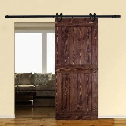 Best Pirce π WINSOON 6 ft./72 in. Black Horseshoe Classic Bent Strap Barn Style Sliding Door Track and Hardware Set Non-Routed Door Guide β 8 Best Pirce π WINSOON 6 ft./72 in. Black Horseshoe Classic Bent Strap Barn Style Sliding Door Track and Hardware Set Non-Routed Door Guide β -Premier Lock Sales frosted black winsoon barn door hardware gcm2010 4f 1000