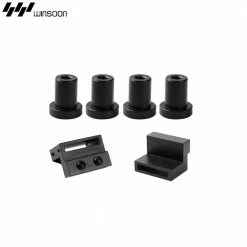 Budget ✨ WINSOON 5 ft./60 in. Rail Frosted Black Steel Sliding Barn Door Hardware Kit for Single Door with Non-Routed Floor Guide 🥰 -Premier Lock Sales frosted black winsoon barn door hardware gcm2022 44 1000