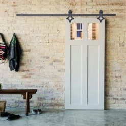 Cheap π₯° WINSOON 6 ft./72 in. Rail Frosted Black Steel Sliding Barn Door Hardware Kit for Single Door with Non-Routed Floor Guide 𧨠9 Cheap π₯° WINSOON 6 ft./72 in. Rail Frosted Black Steel Sliding Barn Door Hardware Kit for Single Door with Non-Routed Floor Guide 𧨠-Premier Lock Sales frosted black winsoon barn door hardware gcm2023 4f 1000