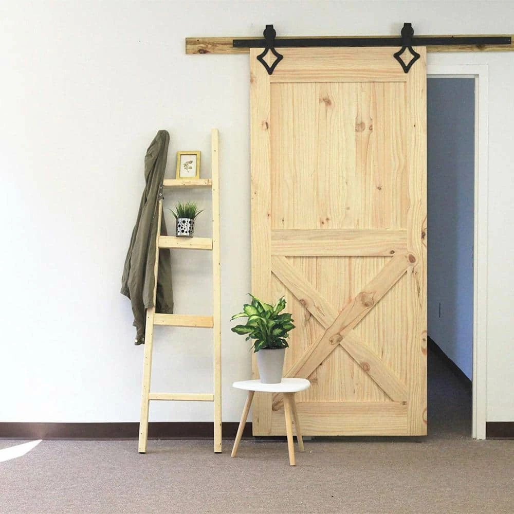 Buy β WINSOON 7.5 ft./90 in. Rail Frosted Black Steel Sliding Barn Door Hardware Kit for Single Door with Non-Routed Floor Guide π₯° 2 Buy β WINSOON 7.5 ft./90 in. Rail Frosted Black Steel Sliding Barn Door Hardware Kit for Single Door with Non-Routed Floor Guide π₯° - Image 2