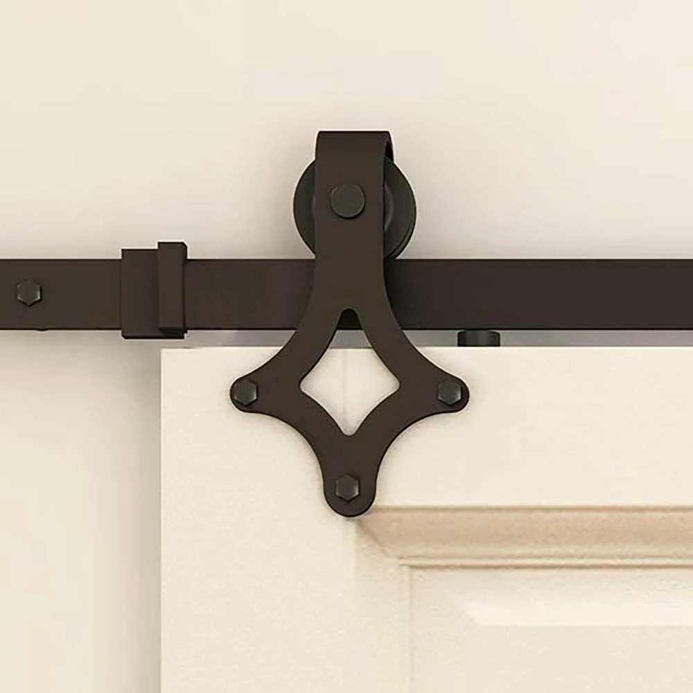 Top 10 π WINSOON 8 ft./96 in. Rail Frosted Black Steel Sliding Barn Door Hardware Kit for Single Door with Non-Routed Floor Guide β€οΈ 7 Top 10 π WINSOON 8 ft./96 in. Rail Frosted Black Steel Sliding Barn Door Hardware Kit for Single Door with Non-Routed Floor Guide β€οΈ - Image 7