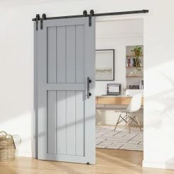 Best Pirce ๐ WINSOON 6ft./72 in. Single Track Bypass Barn Door Hardware Double Doors Kit, Sliding One Track Antique Roller for Cabinet Closet โจ 9 Best Pirce ๐ WINSOON 6ft./72 in. Single Track Bypass Barn Door Hardware Double Doors Kit, Sliding One Track Antique Roller for Cabinet Closet โจ -Premier Lock Sales frosted black winsoon barn door hardware gcm4994 1 4f 1000