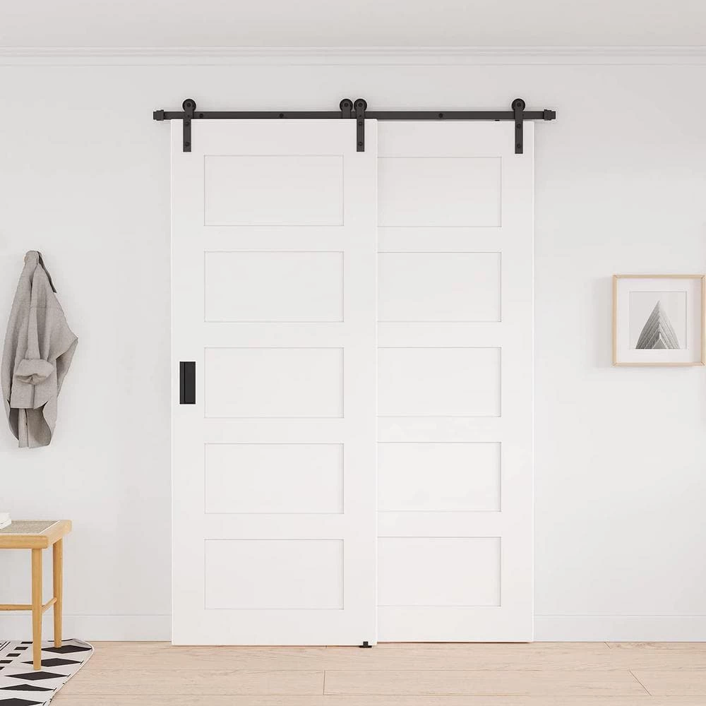Best reviews of β WINSOON 16 ft./192 in. Single Track Bypass Sliding Barn Door Hardware Kit for Double Doors Low Ceiling π 5 Best reviews of β WINSOON 16 ft./192 in. Single Track Bypass Sliding Barn Door Hardware Kit for Double Doors Low Ceiling π - Image 5