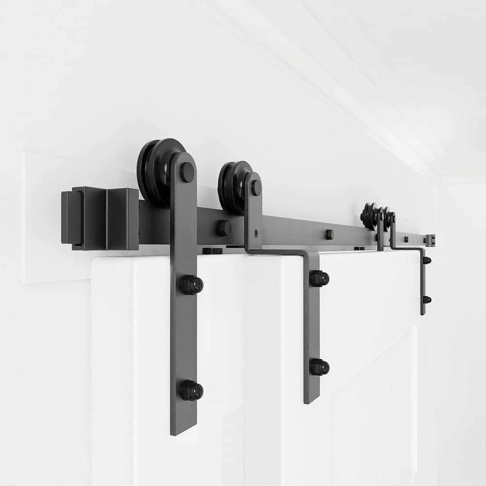 Best reviews of β WINSOON 16 ft./192 in. Single Track Bypass Sliding Barn Door Hardware Kit for Double Doors Low Ceiling π 2 Best reviews of β WINSOON 16 ft./192 in. Single Track Bypass Sliding Barn Door Hardware Kit for Double Doors Low Ceiling π - Image 2