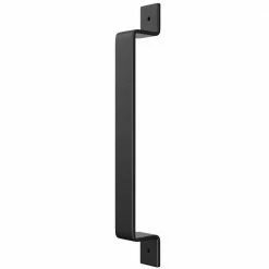 Flash Sale 🔥 WINSOON 12-3/8 in. L Modern Heavy Duty Black Large Right Angle Sliding Door Handle Pull and Flush Hardware Set ⌛