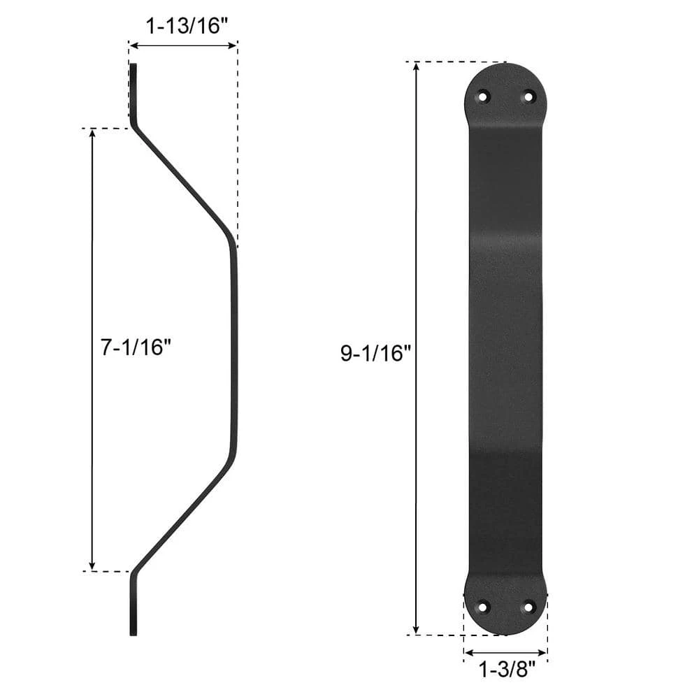Brand new π WINSOON 9-1/16 in. L Black Powder Sliding Barn Door Pull Handle Set, Rustic Steel Gate Door Handle π₯° 2 Brand new π WINSOON 9-1/16 in. L Black Powder Sliding Barn Door Pull Handle Set, Rustic Steel Gate Door Handle π₯° - Image 2