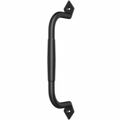 Best Sale β¨ WINSOON 10-1/16 in. L Black π§₯ Coated Sliding Barn Door Pull Handle Set Rustic Metal Fence Handle Pull and Flush Hardware Set π€©