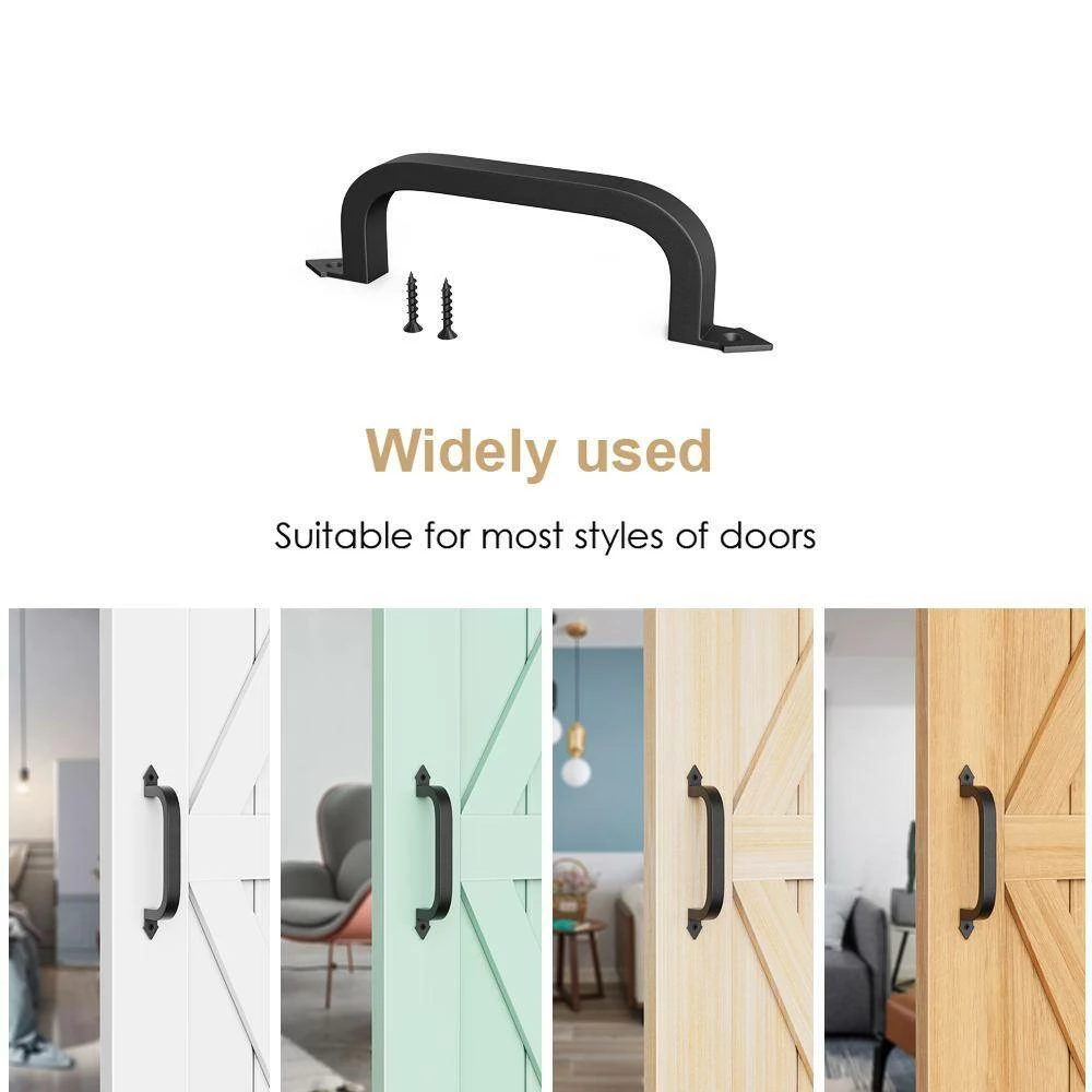 Hot Sale π WINSOON 8-7/8 in. L Black π§₯ Coated Sliding Barn Door Pull Handle Set Rustic Metal Fence Handle Pull and Flush Hardware Set π₯ 7 Hot Sale π WINSOON 8-7/8 in. L Black π§₯ Coated Sliding Barn Door Pull Handle Set Rustic Metal Fence Handle Pull and Flush Hardware Set π₯ - Image 7
