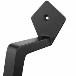 Best Sale 👍 WINSOON 9-1/16 in. L Black 🧥 Coated Sliding Barn Door Pull Handle Set Rustic Metal Fence Handle Pull and Flush Hardware Set ⭐ -Premier Lock Sales frosted black winsoon barn door hardware gcm6014 44 1000