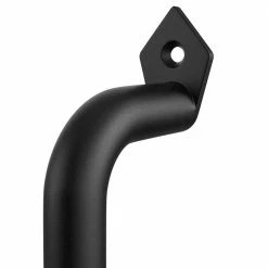 Brand new 🎁 WINSOON 8-7/8 in. L Frosted Black 🧥 Coated Sliding Barn Door Handle Set Rustic Metal Fence Handle Pull and Flush Hardware Set 🥰 -Premier Lock Sales frosted black winsoon barn door hardware gcm6015 44 1000