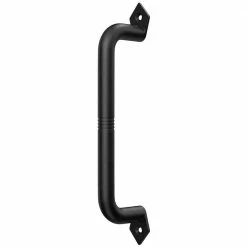 Brand new π WINSOON 8-7/8 in. L Frosted Black π§₯ Coated Sliding Barn Door Handle Set Rustic Metal Fence Handle Pull and Flush Hardware Set π₯°