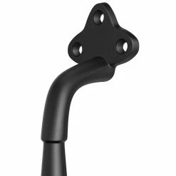 Top 10 ✨ WINSOON 8-7/8 in. L Black Sliding Barn Door Pull Handle Set Rustic Metal Fence Handle Pull and Flush Hardware Set, Petal-shaped 😍 -Premier Lock Sales frosted black winsoon barn door hardware gcm6016 4f 1000