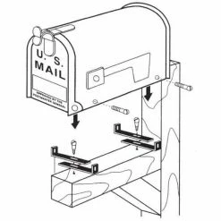 Best Pirce ✨ Gibraltar Mailboxes Metal Mounting Brackets, Stainless Steel 🔥 -Premier Lock Sales gibraltar mailboxes mailbox brackets mb100000 4f 1000