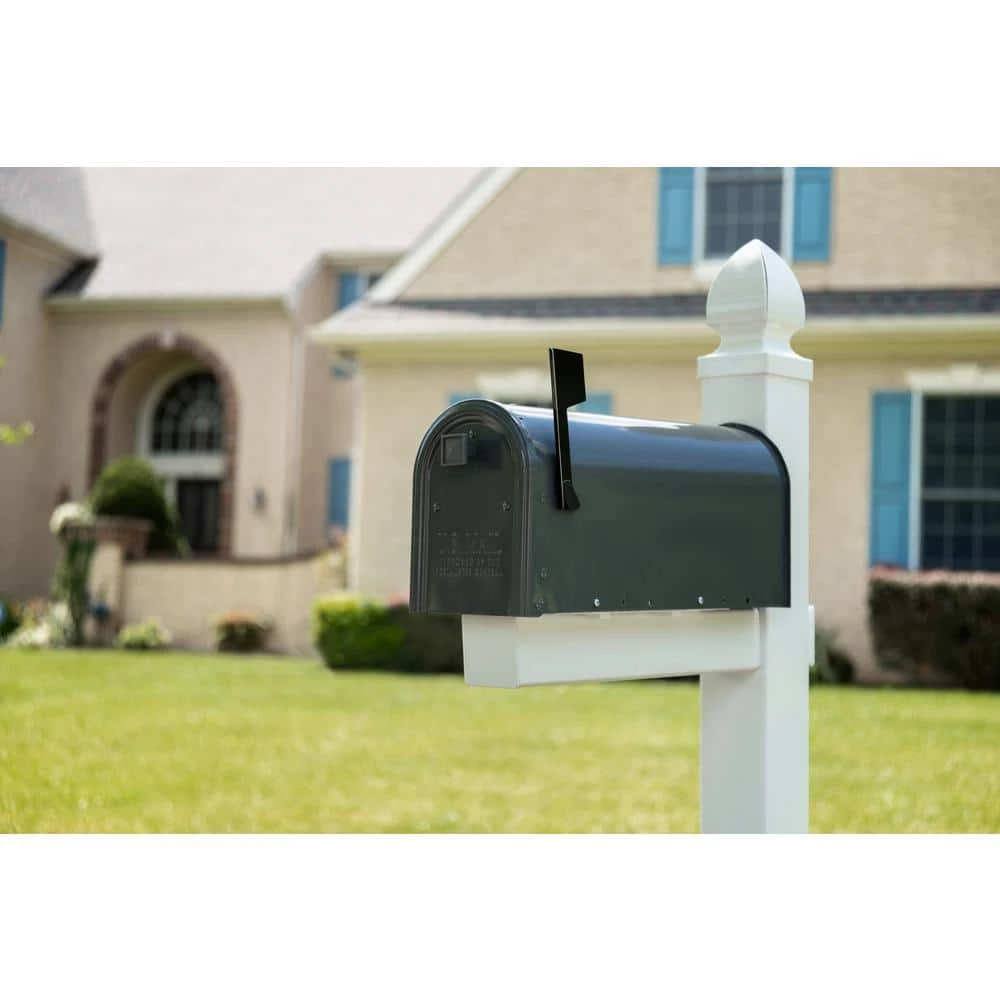 Cheapest 🛒 Gibraltar Mailboxes Edson Gray, Medium, Steel, Post Mount Mailbox 😉 6 Cheapest 🛒 Gibraltar Mailboxes Edson Gray, Medium, Steel, Post Mount Mailbox 😉 - Image 6