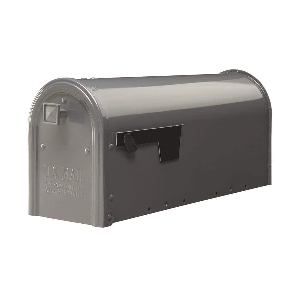 Cheapest 🛒 Gibraltar Mailboxes Edson Gray, Medium, Steel, Post Mount Mailbox 😉 1 Cheapest 🛒 Gibraltar Mailboxes Edson Gray, Medium, Steel, Post Mount Mailbox 😉