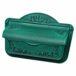 New 👏 Gibraltar Mailboxes Covington Small, Aluminum, Wall Mount Mailbox, Verde Green 😉