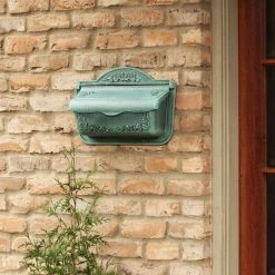 New 👏 Gibraltar Mailboxes Covington Small, Aluminum, Wall Mount Mailbox, Verde Green 😉 6 New 👏 Gibraltar Mailboxes Covington Small, Aluminum, Wall Mount Mailbox, Verde Green 😉 -Premier Lock Sales greens gibraltar mailboxes wall mount mailboxes cah300vg c3 1000