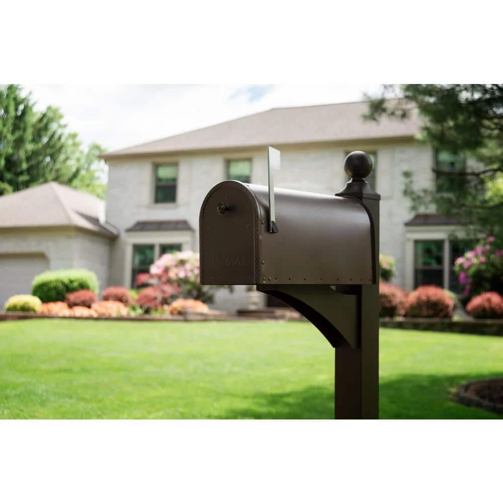 Discount ⌛ Gibraltar Mailboxes Edwards Venetian Bronze, Large, Steel, Post Mount Mailbox 🧨 6 Discount ⌛ Gibraltar Mailboxes Edwards Venetian Bronze, Large, Steel, Post Mount Mailbox 🧨 - Image 6
