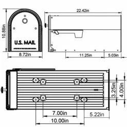 Discount ⌛ Gibraltar Mailboxes Edwards Venetian Bronze, Large, Steel, Post Mount Mailbox 🧨 9 Discount ⌛ Gibraltar Mailboxes Edwards Venetian Bronze, Large, Steel, Post Mount Mailbox 🧨 -Premier Lock Sales metallics gibraltar mailboxes post mount mailboxes em160vb0 4f 1000