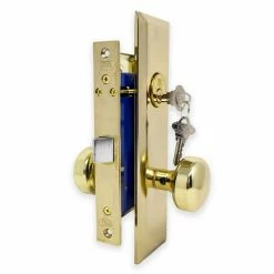 Best Pirce 🔥 Premier Lock Brass Vestibule Mortise Entry Right Hand Knob Combo Pack ⭐