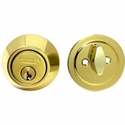 Best deal ⌛ Premier Lock Solid Brass Entry Door Lock Single Cylinder Deadbolt with 6 KW1 Keys (3-Pack, Keyed Alike) 😉 -Premier Lock Sales premier lock deadbolts db03 3 44 1000