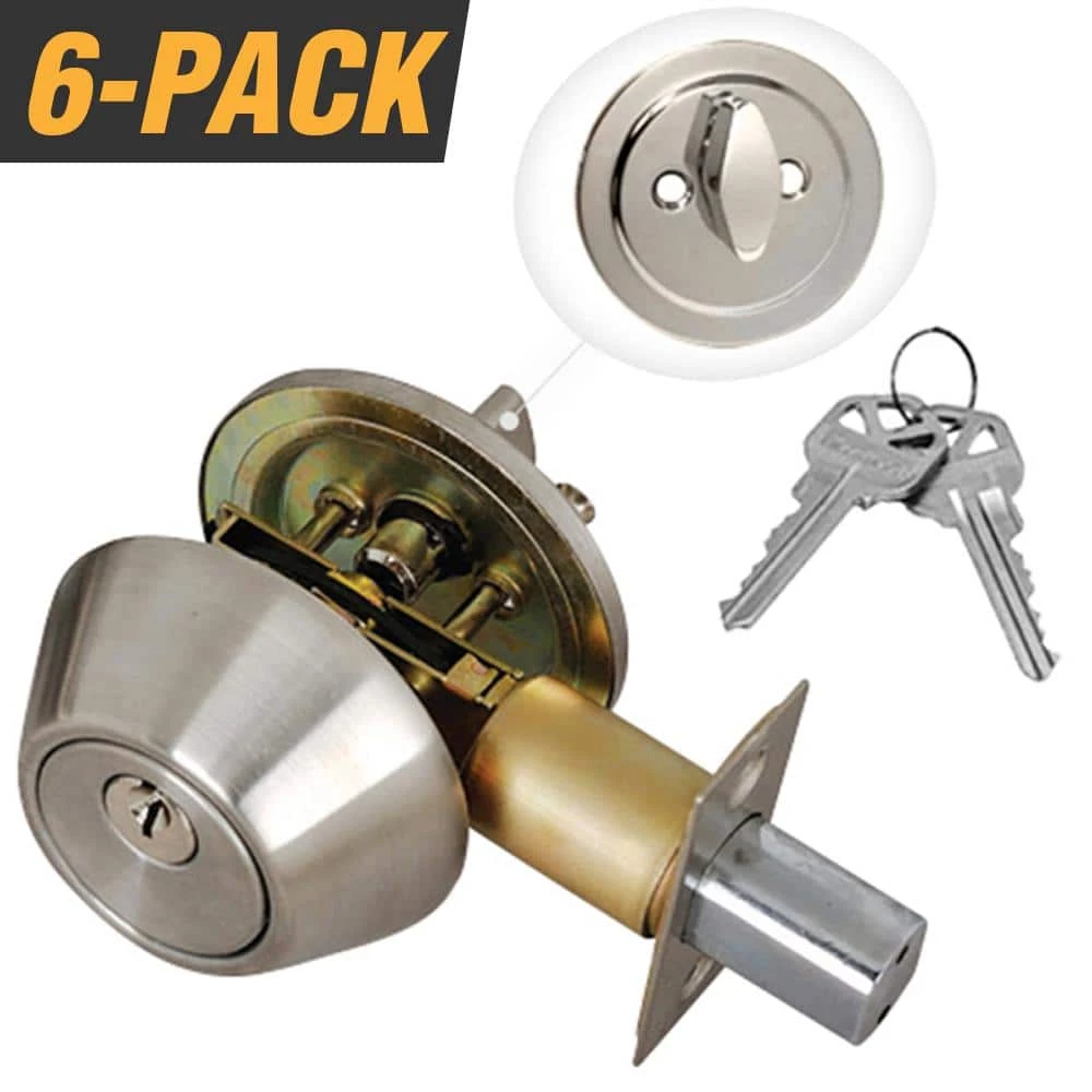 Top 10 π Premier Lock Stainless Steel Entry Door Lock Single Cylinder Deadbolt with 12 KW1 Keys (6-Pack, Keyed Alike) β€οΈ 1 Top 10 π Premier Lock Stainless Steel Entry Door Lock Single Cylinder Deadbolt with 12 KW1 Keys (6-Pack, Keyed Alike) β€οΈ