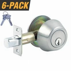 Cheap β Premier Lock Stainless Steel Grade 3 Door Lock Single Cylinder Deadbolt with 12 SC1 Keys (6-Pack, Keyed Alike) β€οΈ