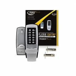 Best reviews of 🎁 Premier Lock Satin Chrome Mechanical Push-Button Heavy-Duty Keyless Entry Lock with Holdback Function 🧨 -Premier Lock Sales premier lock deadbolts kl04 4f 1000
