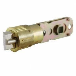 Best Sale 🌟 Premier Lock Universal Brass 6-Way Entry Latch with 2 Faceplates (Rectangular and Radial Corner) 👏 -Premier Lock Sales premier lock door kits locks trims 6wl b 40 1000