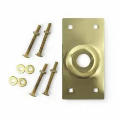Discount 😀 Premier Lock Heavy-Duty Brass Cylinder Guard with Mounting Hardware 👏