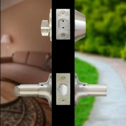 Outlet 🎁 Premier Lock Stainless Steel Entry Door Handle Combo Lock Setwith Deadbolt and 8 SC1 Keys Total (2-Pack, Keyed Alike) 👍 -Premier Lock Sales premier lock door lock combo packs led03c 2 31 1000