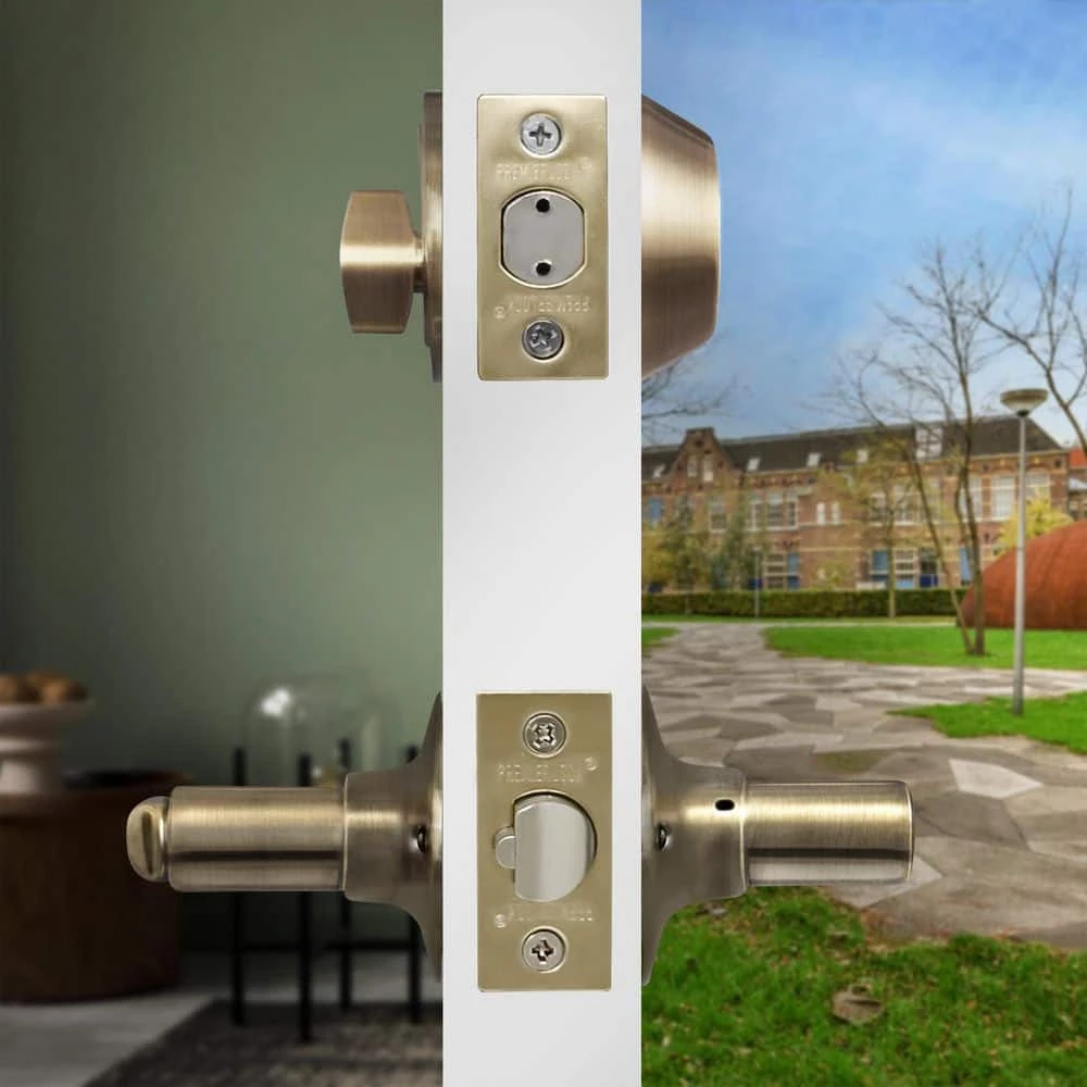 Best Sale ๐ Premier Lock Antique Brass Entry Lock Set Door Lever Handle and Deadbolt Keyed Alike KW1 Keyway. 16 Total Keys, Keyed Alike by Set ๐งจ 8 Best Sale ๐ Premier Lock Antique Brass Entry Lock Set Door Lever Handle and Deadbolt Keyed Alike KW1 Keyway. 16 Total Keys, Keyed Alike by Set ๐งจ - Image 8