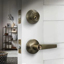 Best Sale ๐ Premier Lock Antique Brass Entry Lock Set Door Lever Handle and Deadbolt Keyed Alike KW1 Keyway. 16 Total Keys, Keyed Alike by Set ๐งจ 14 Best Sale ๐ Premier Lock Antique Brass Entry Lock Set Door Lever Handle and Deadbolt Keyed Alike KW1 Keyway. 16 Total Keys, Keyed Alike by Set ๐งจ -Premier Lock Sales premier lock door lock combo packs led04 4 77 1000