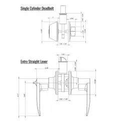 Hot Sale ✔️ Premier Lock Antique Brass Entry Lock Set Door Lever Handle and Deadbolt Keyed Alike KW1 Keyway. 24 Total Keys, Keyed Alike by Set 🔔 -Premier Lock Sales premier lock door lock combo packs led04 6 66 1000