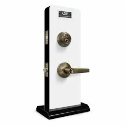 Budget 😀 Premier Lock Antique Brass Entry Lock Set Door Lever Handle and Deadbolt Keyed Alike SC1 Keyway. 48 Total Keys, Keyed Alike by Set 👍 -Premier Lock Sales premier lock door lock combo packs led04c 12 40 1000