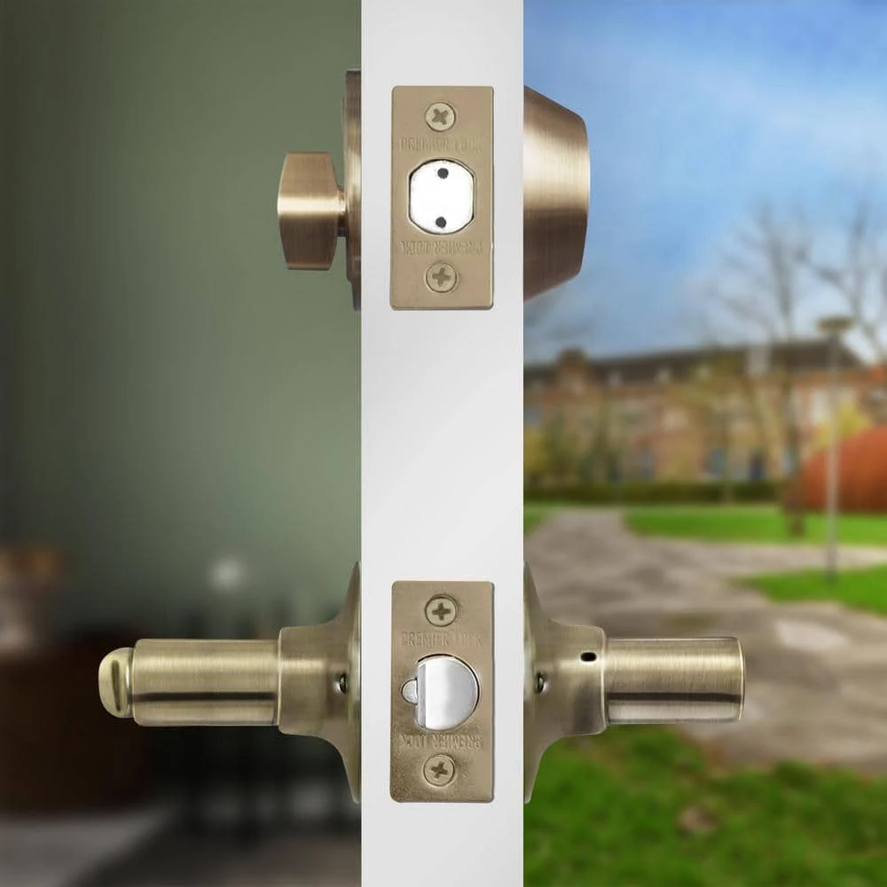 Buy ๐งจ Premier Lock Antique Brass Entry Door Handle Combo Lock Set with Deadbolt and 8 SC1 Keys Total (2-Pack, Keyed Alike) ๐ฏ 7 Buy ๐งจ Premier Lock Antique Brass Entry Door Handle Combo Lock Set with Deadbolt and 8 SC1 Keys Total (2-Pack, Keyed Alike) ๐ฏ - Image 7