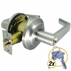 Top 10 𧨠Premier Lock Heavy-Duty Satin Chrome Grade 2 Entry Door Handle Lock Set with 2 Keys π