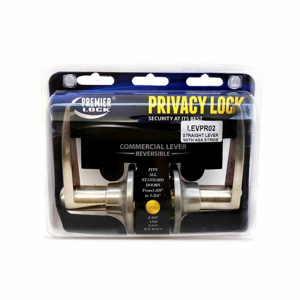 Buy β€οΈ Premier Lock Satin Nickel Privacy Door Lever Lock Set with 2 Keys π― 2 Buy β€οΈ Premier Lock Satin Nickel Privacy Door Lever Lock Set with 2 Keys π― - Image 2