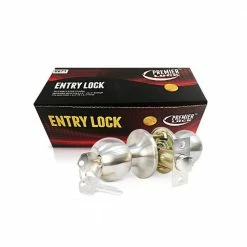 Best deal 😀 Premier Lock Stainless Steel Entry Door Knob with 8 KW1 Keys Keyed Alike (4-Pack) 👏 -Premier Lock Sales premier lock entry door knobs el04 4 31 1000