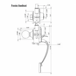 New 😍 Premier Lock Satin Nickel Single Cylinder Door Handleset with Deadbolt Lock, Inside Knob and 3 KW1 Keys 😍 -Premier Lock Sales premier lock knob handlesets hsl sn 1d 1000
