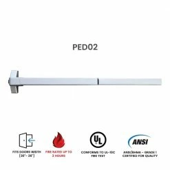 Wholesale π Premier Lock Heavy-Duty 30-36 in. Panic Bar Exit Device Fire Rated Grade-1 β