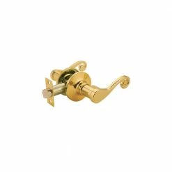 Best deal 👏 Premier Lock Polished Brass Decorative Passage Door Lever Set 🥰