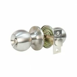 Best deal 😀 Premier Lock Stainless Steel Privacy Bed/Bath Door Knob ✔️