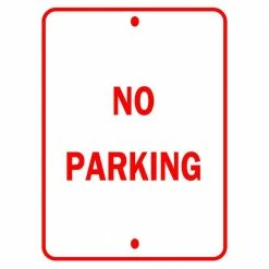 Cheapest 🔔 Brady 18 in. x 12 in. Aluminum No Parking Traffic Sign ⌛