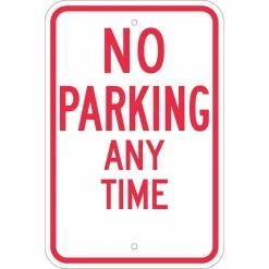 Buy 😉 Brady 18 in. x 12 in. Aluminum No Parking Any Time Sign ✨