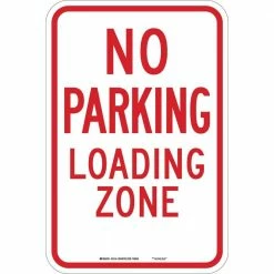 Hot Sale 😍 Brady 12 in. x 12 in. B-959 Reflective Aluminum No Parking Traffic Sign 🎁