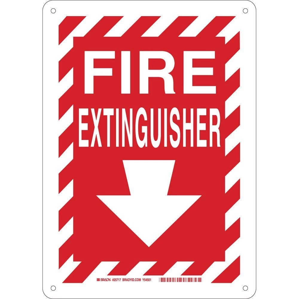 Buy β Brady 14 in. x 10 in. Plastic Fire Extinguisher with Arrow Safety Sign π 1 Buy β Brady 14 in. x 10 in. Plastic Fire Extinguisher with Arrow Safety Sign π