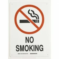 Promo ⌛ Brady 14 in. x 10 in. Fiberglass No Smoking Sign 😉