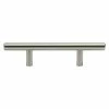 Outlet 💯 Rok Solid 3 in. (76 mm) Center-to-Center Brushed Nickel Kitchen Cabinet Drawer T-Bar Pull Handle Pull (25-Pack) 🌟